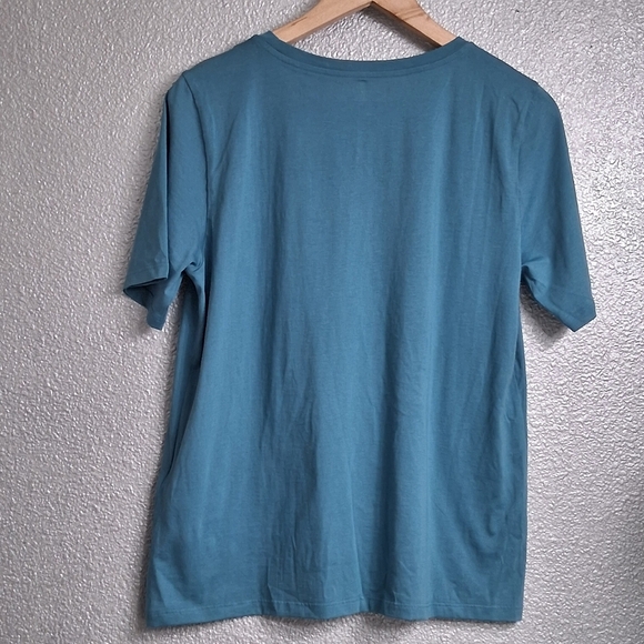 NWT Eileen Fisher Teal Tee Shirt Size S/P - Picture 10 of 14